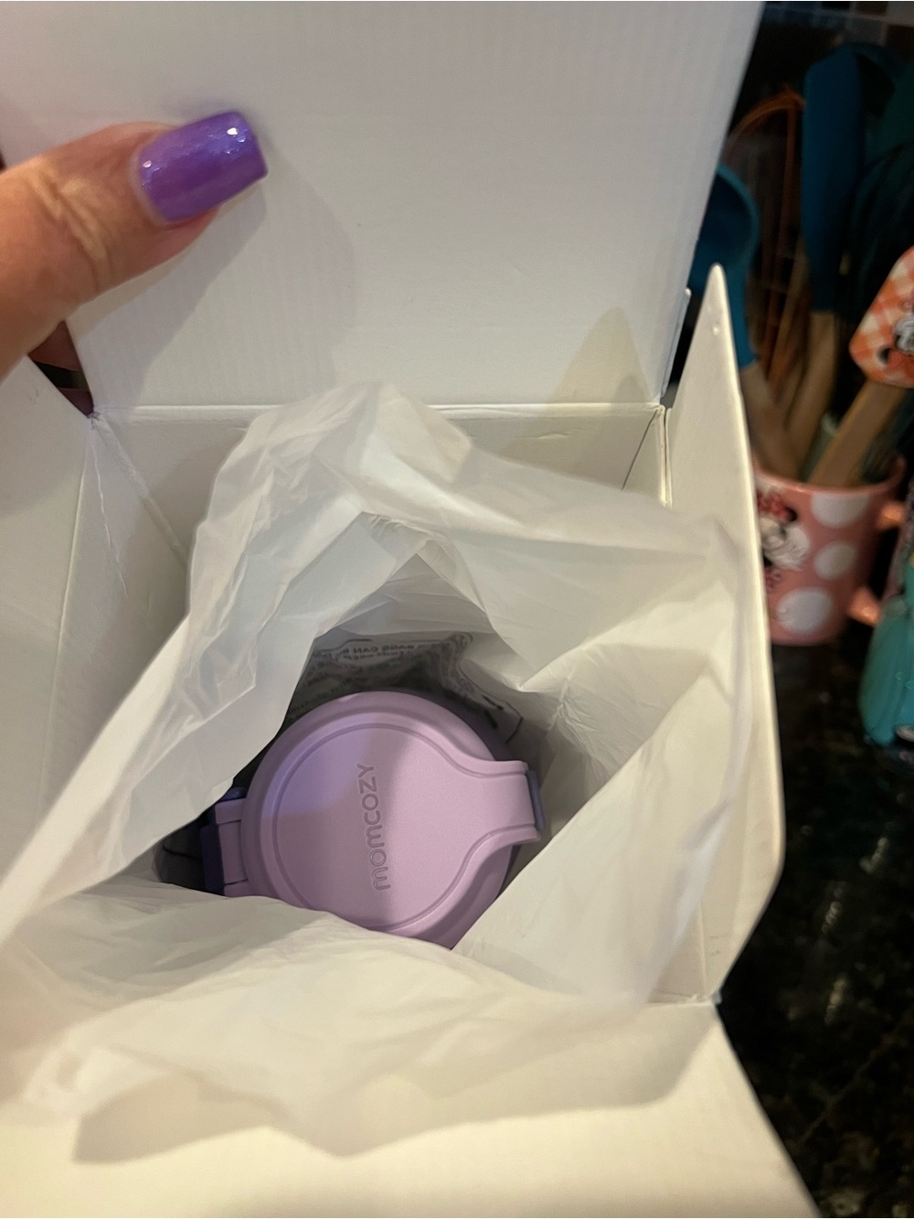 momcozy Portable Water & Milk Warmer - Ombre Purple - new Open Box - Picture 6 of 8